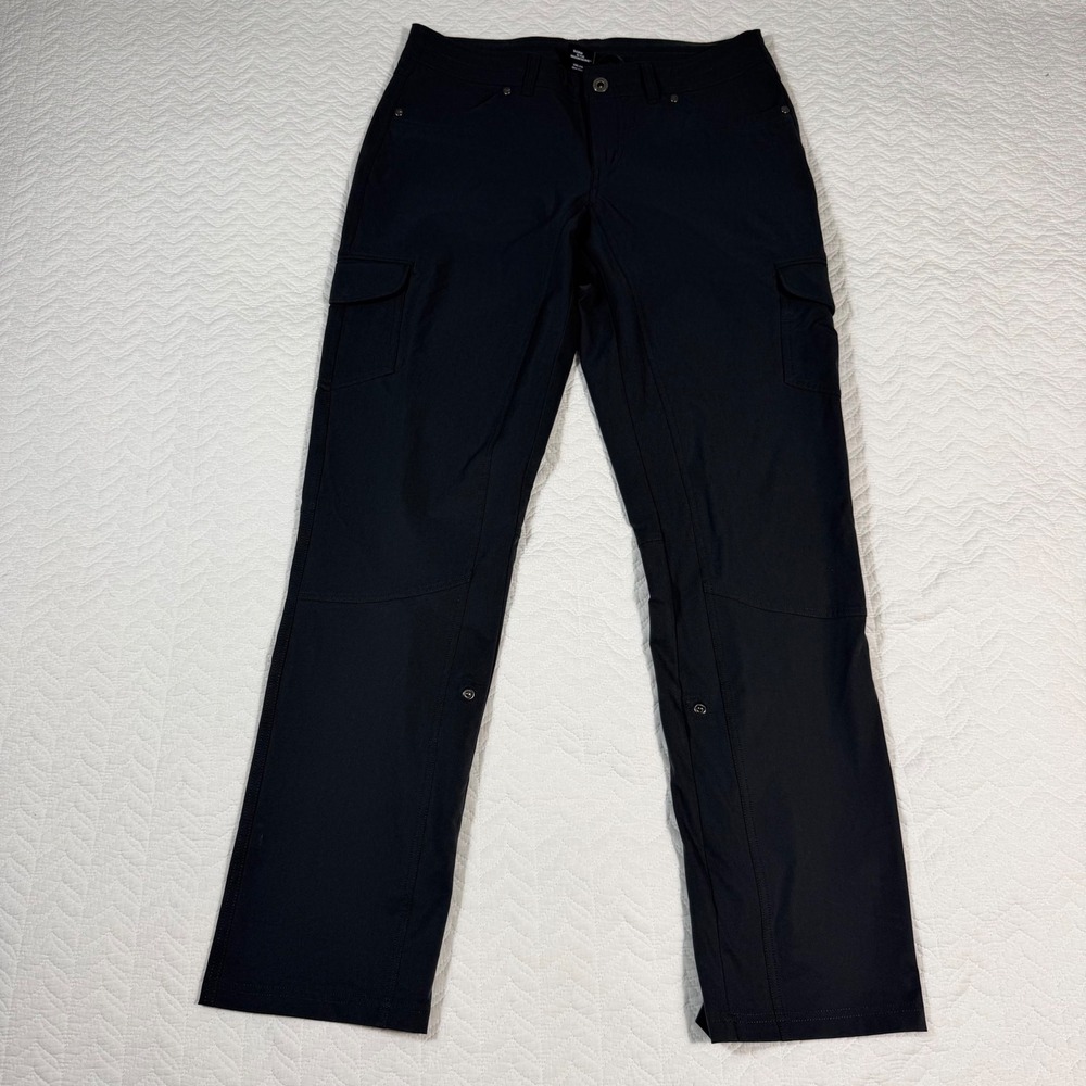 Kuhl Splash Womens Cargo Pants 10 (32x31) Roll Up Hiking Outdoor Black EUC